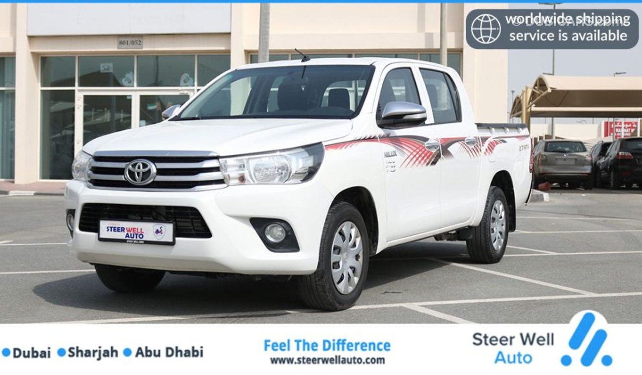 Toyota Hilux 4X2 DUAL CABIN GLS FULLY AUTOMATIC PICKUP 2016 WITH GCC SPECS