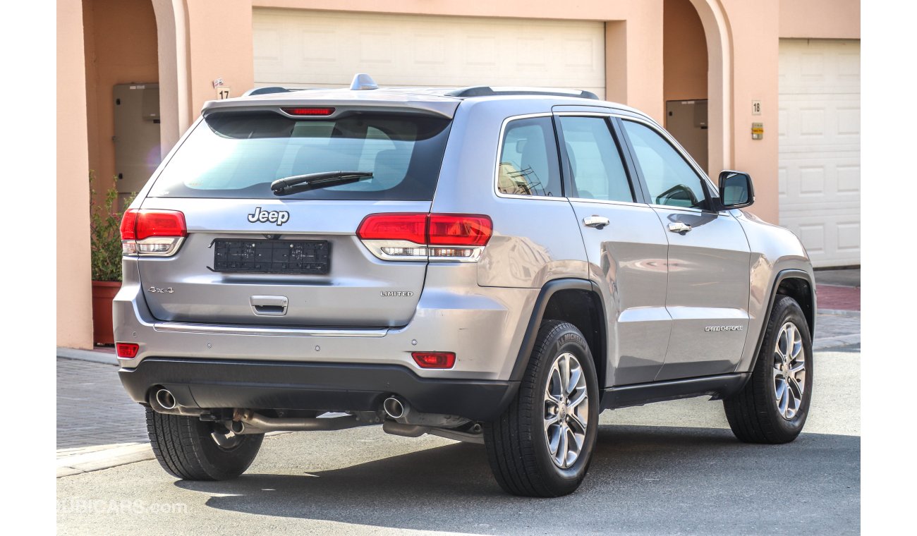 Jeep Grand Cherokee Limited 2015 GCC under Warranty with Zero downpayment.