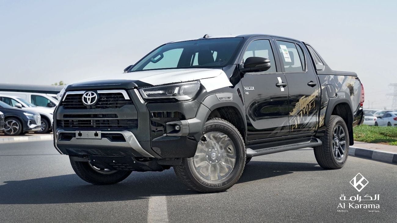 تويوتا هيلوكس Adventure | 4.0L V6 | 360 Camera | Diff Lock | GCC Specs | Bedliner | SR5 Black