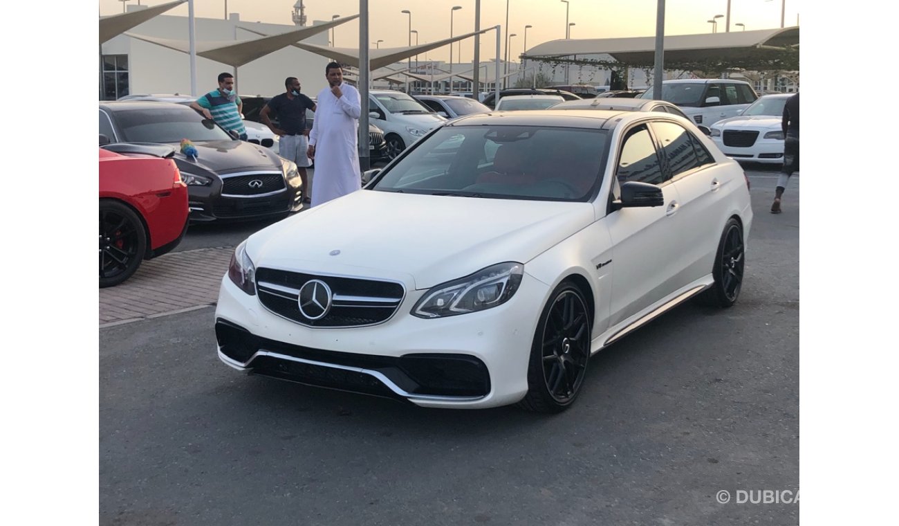 مرسيدس بنز E 63 AMG موديل 2014 حاله ممتازه من الداخل والخارج فل مواصفات كراسي جلد وبانوراما وتحكم كهربي كامل ونظام صوت م