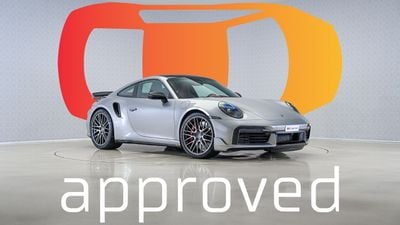 Porsche 911 Turbo 3.8L (580 HP) Coupe | AED 10,633 PM | Warranty March 2026 | GCC