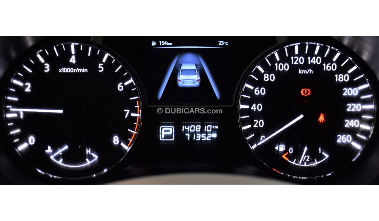 Nissan Altima AED 577 Per Month / 0% D.P | Nissan Altima 2.5 S 2016 Model!! in White Color! GCC Specs