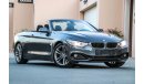 BMW 420i i 2015 GCC under Agency Warranty with Zero Down-Payment.