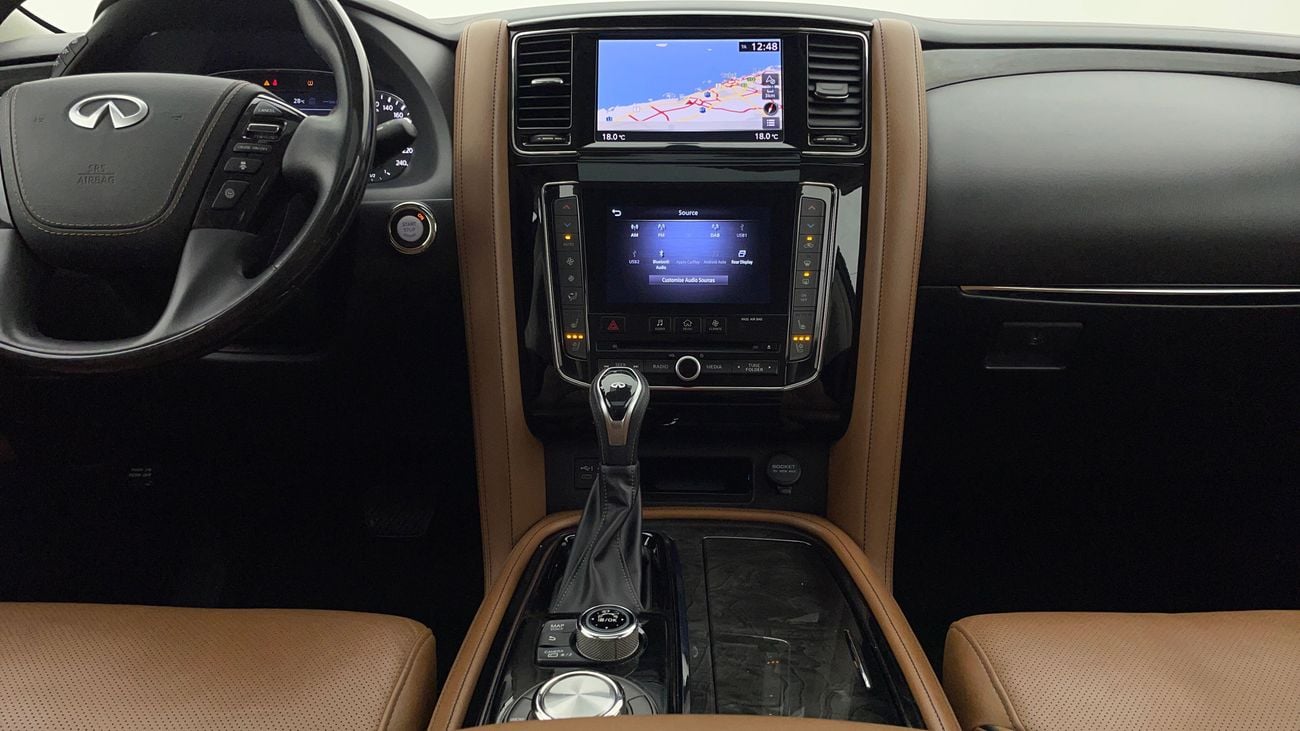 إنفينيتي QX80 LUXE SENSORY PROACTIVE BLACK EDITION 5.6 | بدون دفعة مقدمة | اختبار القيادة في المنزل