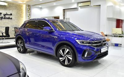Volkswagen T ROC EXCELLENT DEAL for our Volkswagen T-ROC R-Line ( 2023 Model ) in Blue Color GCC Specs