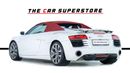 Audi R8 Spyder FSI 4.2L (430 HP) GCC-V8 Naturally Aspirated-Red Interior-Bang Olufsen Sound System