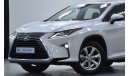 لكزس RX 350 EXCELLENT DEAL for our Lexus RX350 ( 2017 Model ) in White Color GCC Specs