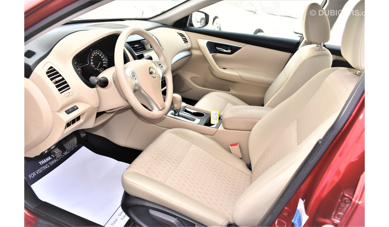 Nissan Altima AED 1173 PM | 0% DP | 2.5L S GCC WARRANTY