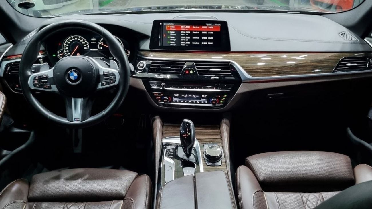 BMW M550i SPECIAL OFFER BMW M550I 2018 GCC IN IMMACULATE CONDITION STILL UNDER SERVICE CONTRACT FROM BMW