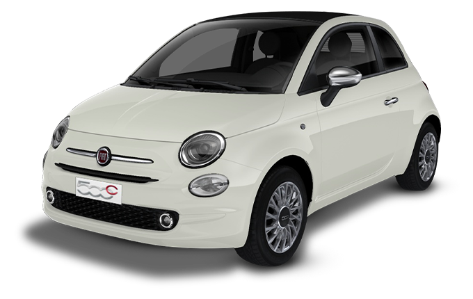 Fiat 500C cover - Front Left Angled