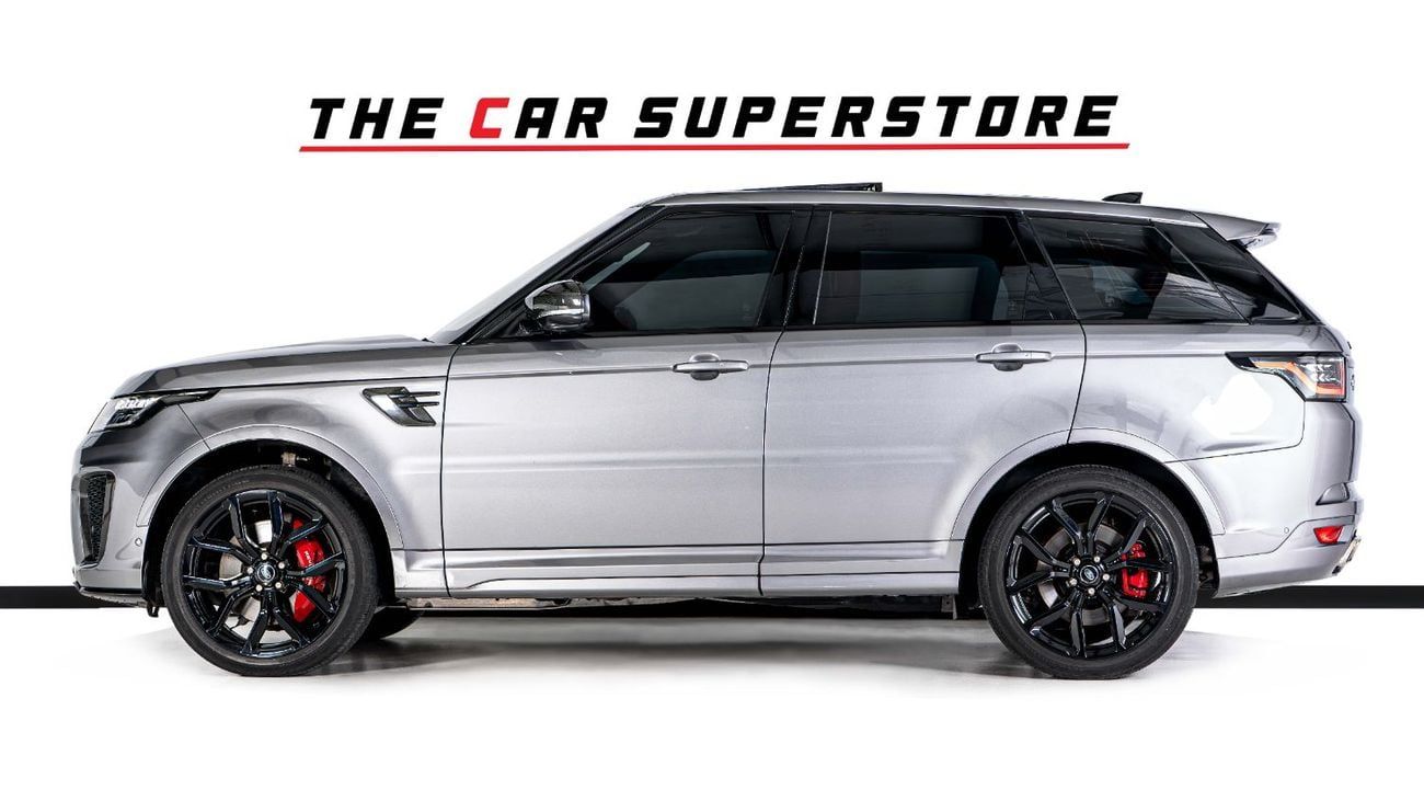 Land Rover Range Rover Sport SVR 5.0L (575 HP) 4WD Carbon Edition-Al Tayer Warranty Until 02/2027-22 Inch High Gloss Black Rims