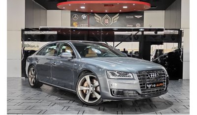 Audi A8 L 60 TFSI quattro Rear Package AED 2,200 P.M | 2016 AUDI A8L 60 TFSI QUATTRO 4.0L V8  | GCC | FULLY