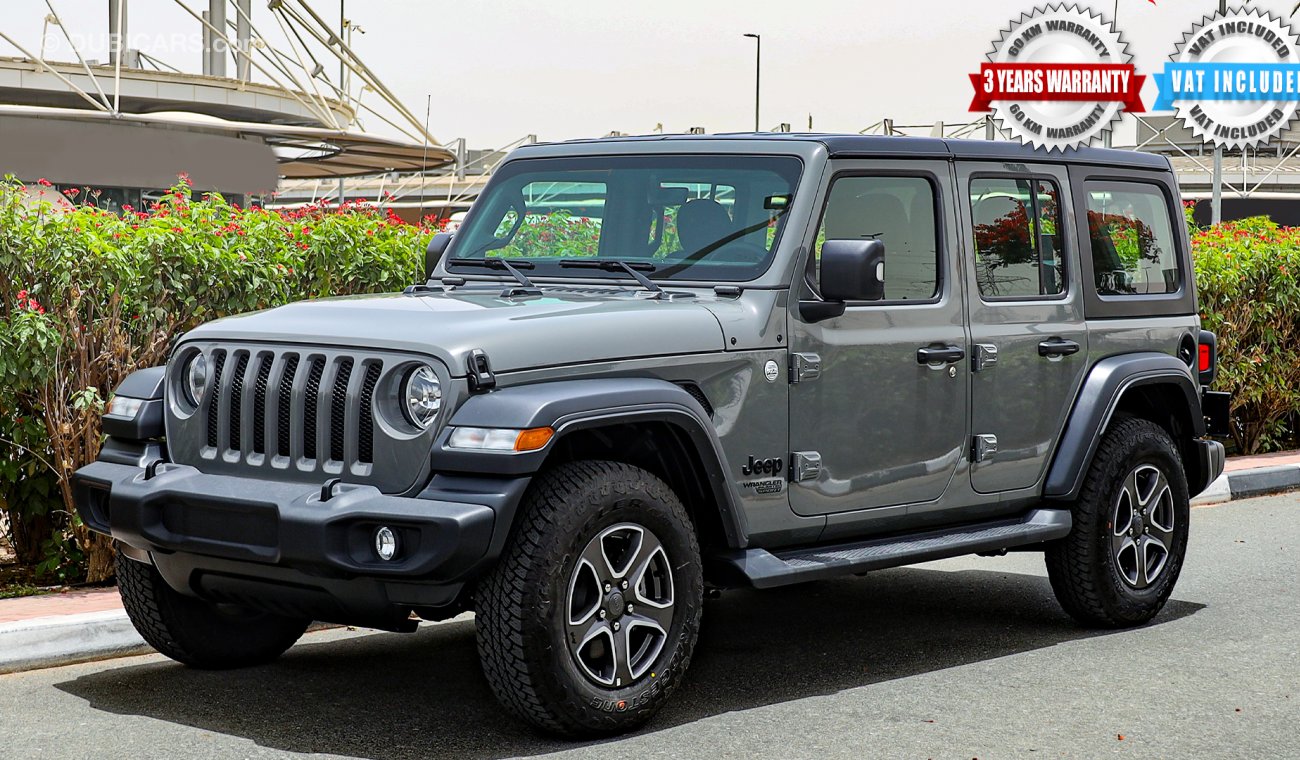 Jeep Wrangler Unlimited Sport Plus + UAE Edition , GCC 2021 , 0Km , W/3 Yrs or 60K Km WNTY @Official Dealer