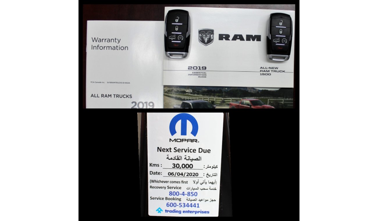 RAM 1500 2019 / REBEL/ V8/ 5.7/ GCC / FULL SERVICE HISTORY / WARRANTY TO 2023 OR 100K