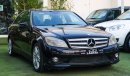 Mercedes-Benz C 280 Gulf model 2009, black color, panorama, cruise control, alloy wheels, sensors, in excellent conditio