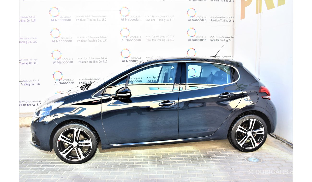 Peugeot 208 1.6L GT LINE 2018 GCC SPECS AGENCY WARRANTY  STARTING FROM 39,900 DHS