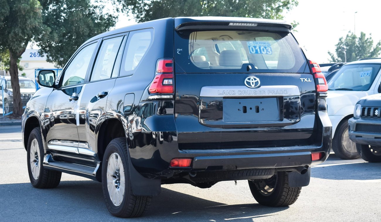 Toyota Prado BLACK AUTOMATIC TRANSMISSION 2019 MODEL TX.L SUV 4 DOORS 4 CYLINDER PETROL ONLY FOR EXPORT