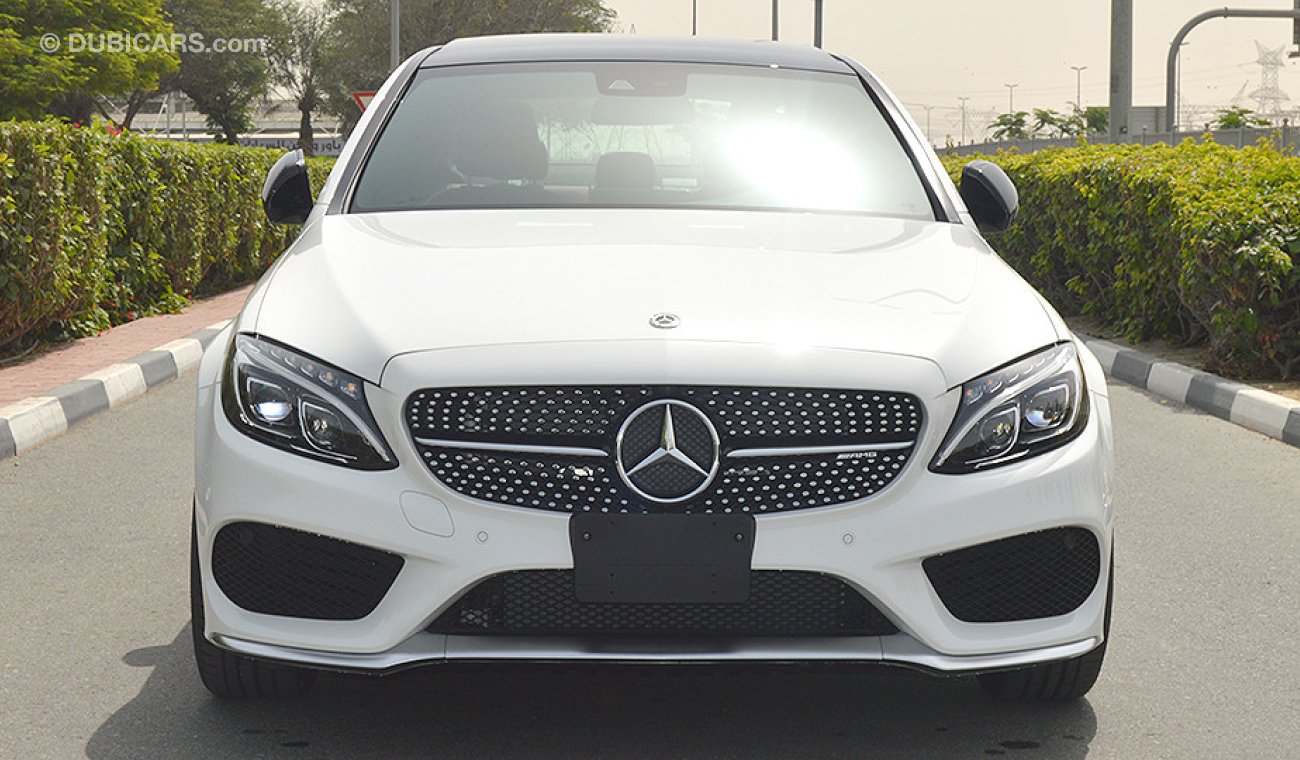 Mercedes-Benz C 43 AMG 2018, 4MATIC, V6 Biturbo, GCC with 2 Years Unlimited Mileage Dealer Warranty