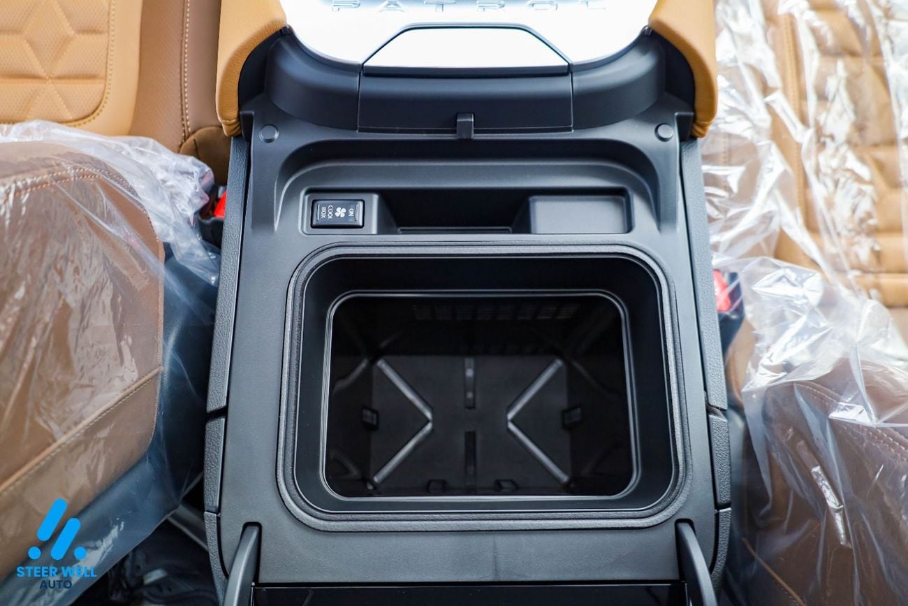 نيسان باترول LE Platinum | GCC | 3.5L V6 | AWD | Tan Inter | 8-Seater SUV | Height Control | Export