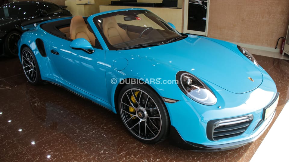 Porsche 911 Turbo S for sale AED 715 000. Teal 2018