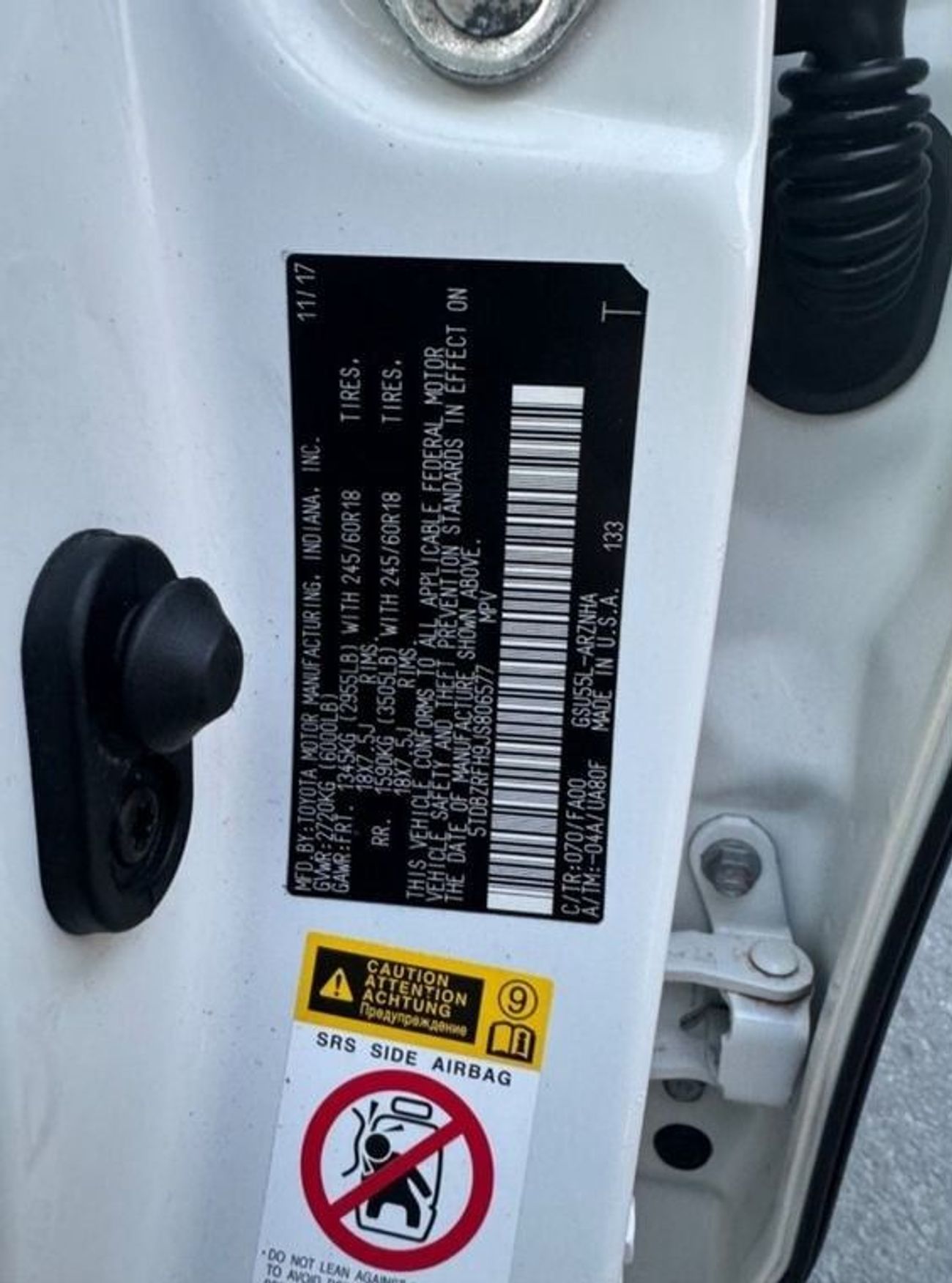 Toyota Highlander 2018 LE 4x4 MID OPTION V6 US SPEC