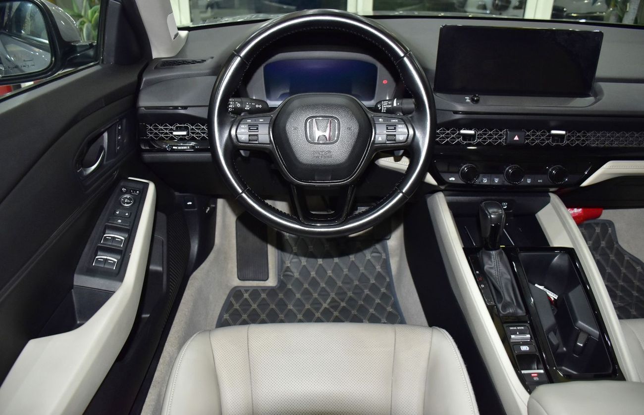 هوندا Accord HEV EXCELLENT DEAL for our Honda Accord HEV ( 2023 Model ) in 2023 Color GCC Specs