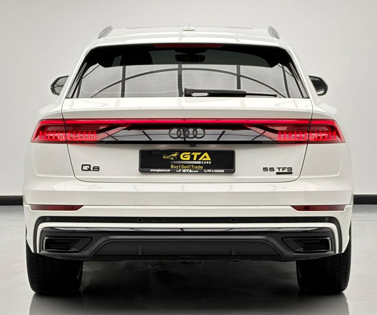 Audi Q8 2019 Audi Q8 55TFSI Quattro S-line, 1 Year Warranty Unlimited Km, Full Service History, GCC