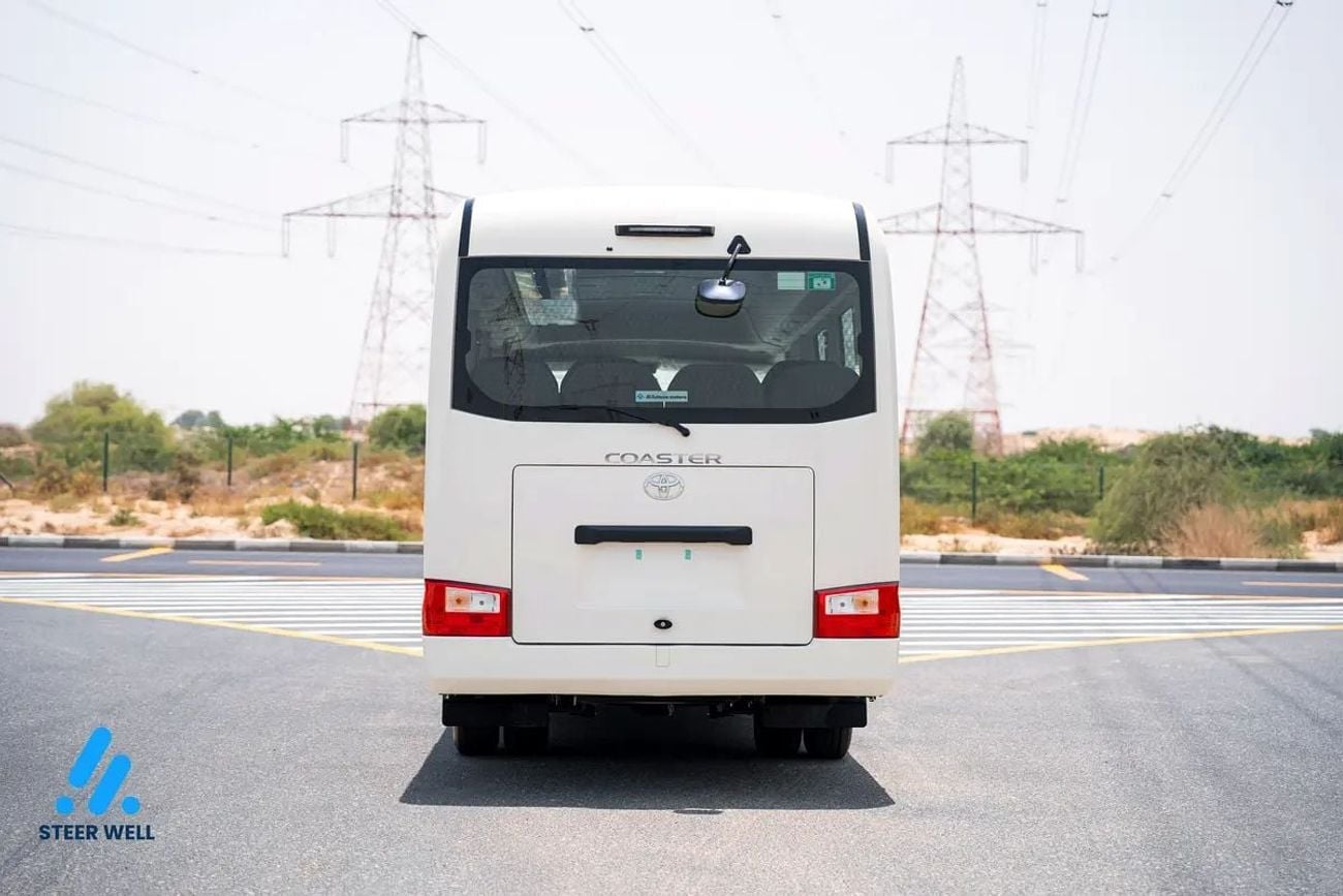 Toyota Coaster BUS 2025 | 23-Seater Bus 4.0L Diesel RWD GCC Specs Full Option White | Contact Now