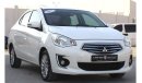 Mitsubishi Attrage GLX Mid Mitsubishi Attrage 2019 GCC, in excellent condition, without accidents