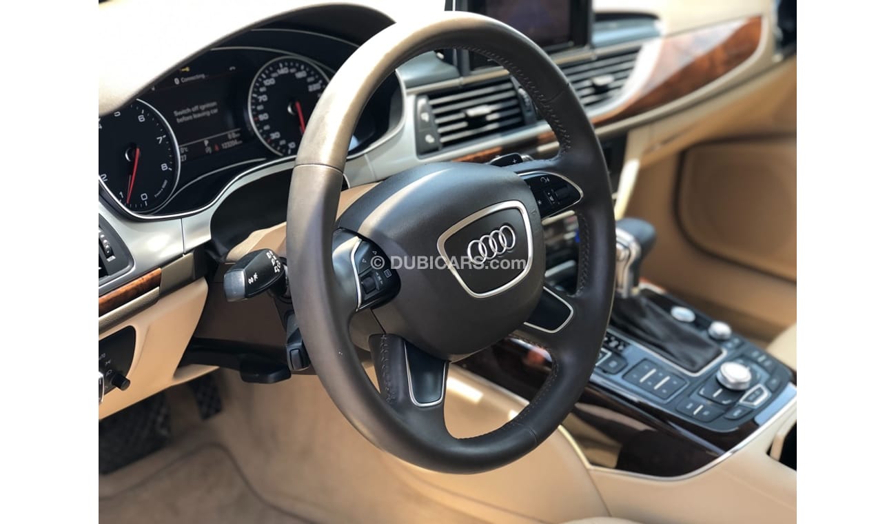 أودي A6 موديل 2014 خليجي حاله ممتازه من الداخل والخارج فل مواصفات مالك واحد من الوكاله 2مفتاح  فتحه سقف وكرا