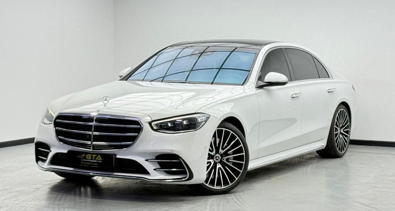 مرسيدس بنز S 580 4MATIC Exclusive 4.0L 2024 Mercedes Benz S580 4MATIC, 2028 Mercedes Warranty + Service Pack, Very Lo