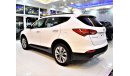 Hyundai Santa Fe ( ORIGINAL PAINT * صبغ وكاله * ) Amazing Hyundai SantaFe 4WD 2016 Model!! in White Color! GCC Specs