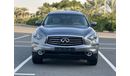 Infiniti QX70 Luxury Plus MODEL 2014 GCC CAR PERFECT CONDITION INSIDE AND OUTSIDE FULL OPTION ONE OWNER 2 keys Pan