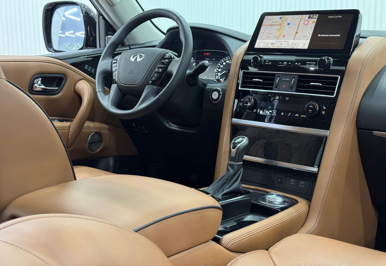 إنفينيتي QX80 Luxury 8st 5.6L 2022 Infiniti QX80 Luxury, 2027 Infiniti Warranty + Service Pack, Fully Loaded, 8 Se