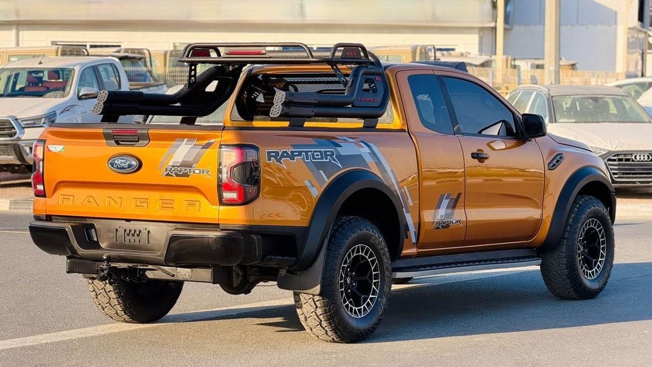 فورد رانجر RAPTOR BODY KIT INSTALLED | HEAVY 4X4 SPORTS BAR WITH BASKET | ROOF MOUNTED LED LIGHTS | AUTOMATIC T