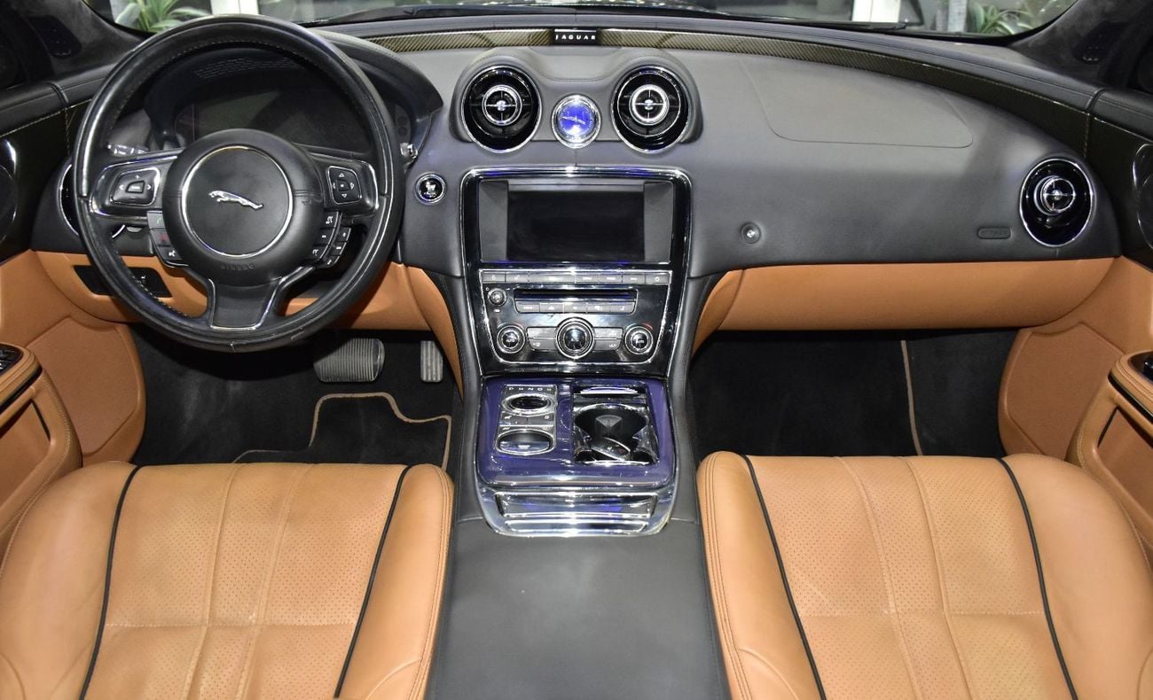 Jaguar XJL  EXCELLENT DEAL for our Jaguar XJ L 5.0 ( 2013 Model ) in Black Color GCC Specs