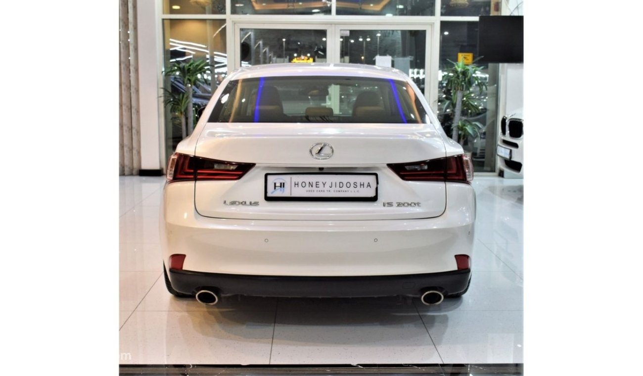 لكزس IS 200 EXCELLENT DEAL for our Lexus IS 200t 2016 Model!! in White Color! GCC Specs