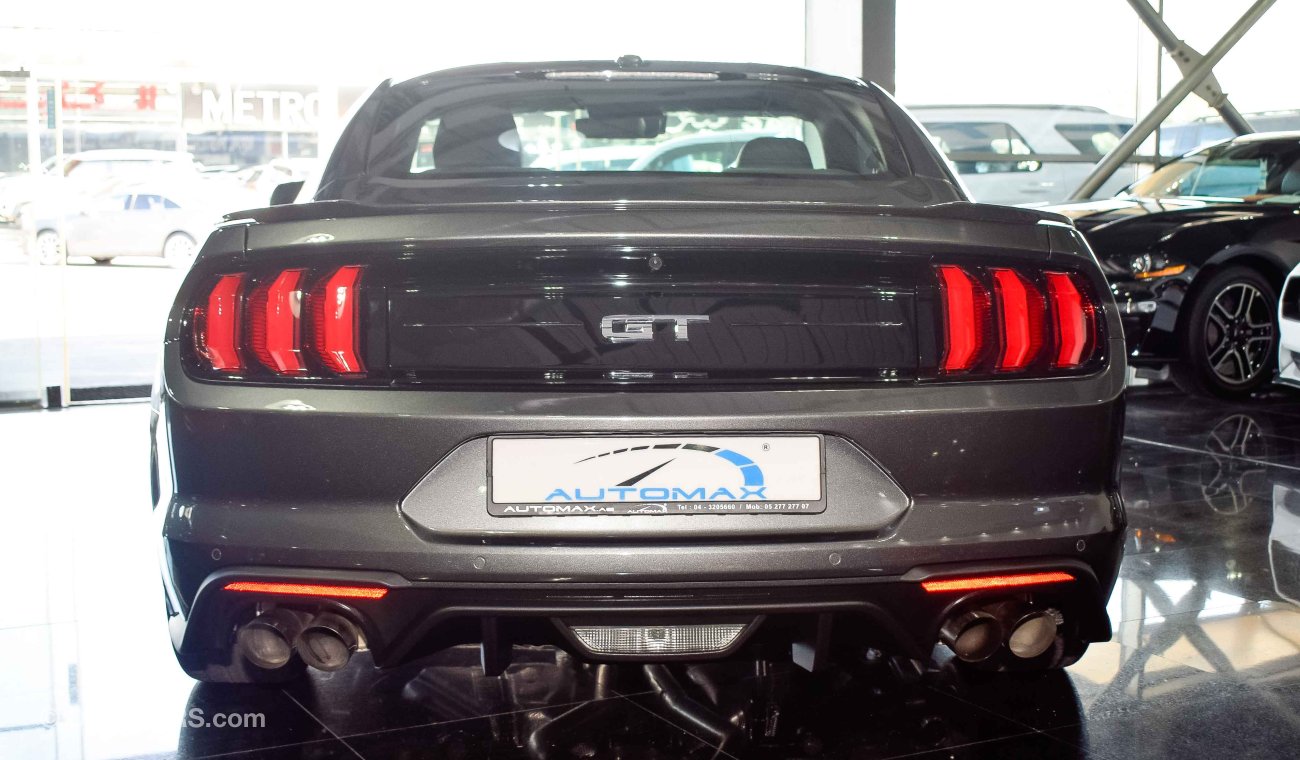 Ford Mustang 2019 GT Premium, 5.0 V8 GCC, Digital Cluster, 0km w/ 3Yrs or 100K km WTY + 60K km SERV @ Al Tayer