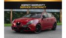 Alfa Romeo Giulietta Veloce | 1,508 P.M  | 0% Downpayment | Agency Warranty!
