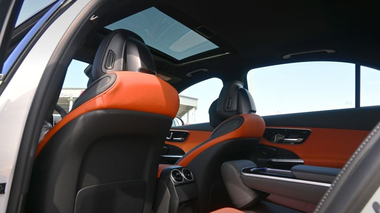 مرسيدس بنز C 200 Mercedes C200 L 2025 1.5L 4 Cylinder 170 hp  4 Doors 5 Seats White outside Black/Brown inside