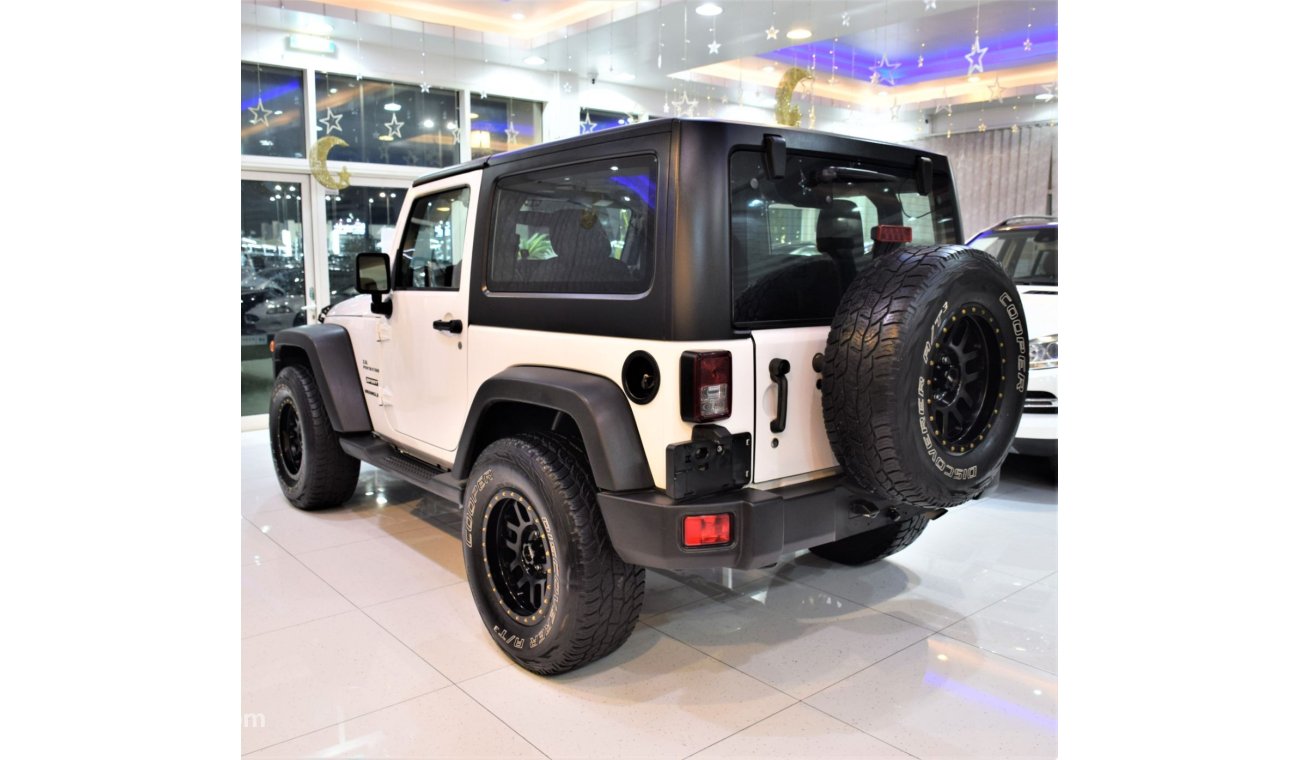 Jeep Wrangler ORIGINAL PAINT صبغ وكاله Jeep Wrangler Sport 3.6L PentaStar 2015 Model!! in White Color! GCC Specs