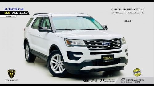 Ford Explorer XLT + LEATHER SEATS + NAVIGATION + 7 SEATERS + CAMERA / GCC / 2016 / UNLIMITED MILEAGE WARRANTY