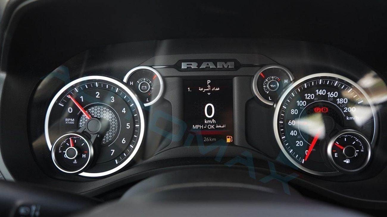 RAM 1500 (For Export , НА ЭКСПОРТ) PY 25/25 Tradesman Hurricane SO 3.0TT Crew Cab 4X4 GCC Без пробега