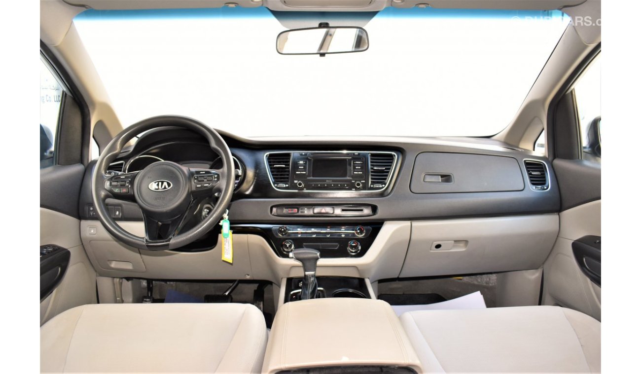 Kia Carnival AED 1370 PM | 3.3L V6 GCC WARRANTY