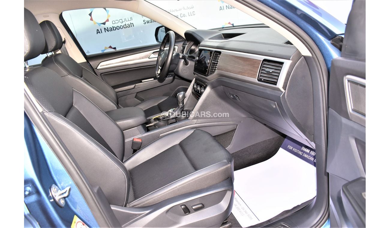 Volkswagen Teramont AED 3134 PM | 3.6L SE V6 AWD 4 MOTION 2019 GCC DEALER WARRANTY