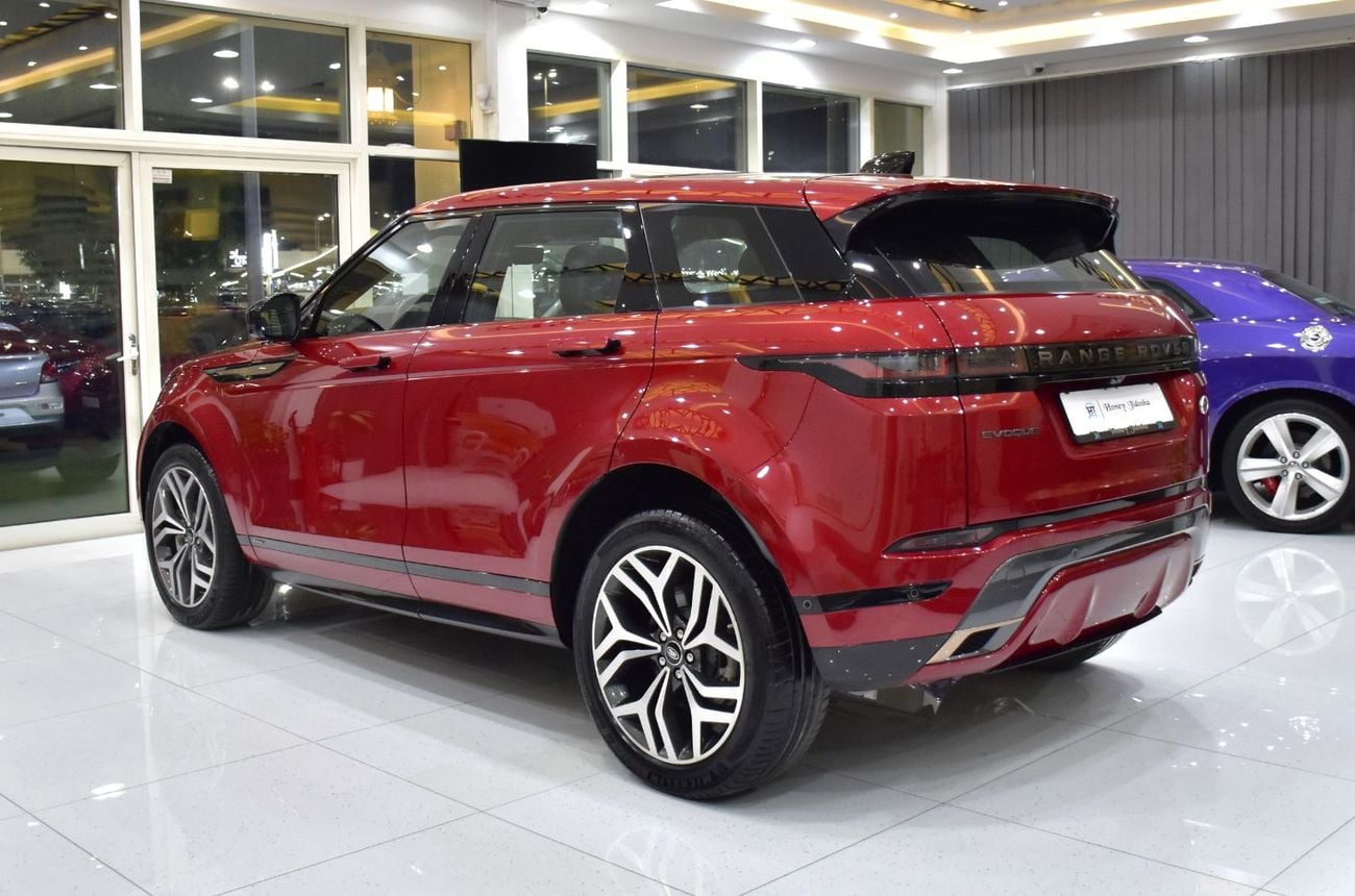 Land Rover Range Rover Evoque R-DYNAMIC HSE P250 EXCELLENT DEAL for our Land Rover Range Rover Evoque R-Dynamic ( 2021 Model ) Red Color GCC Specs