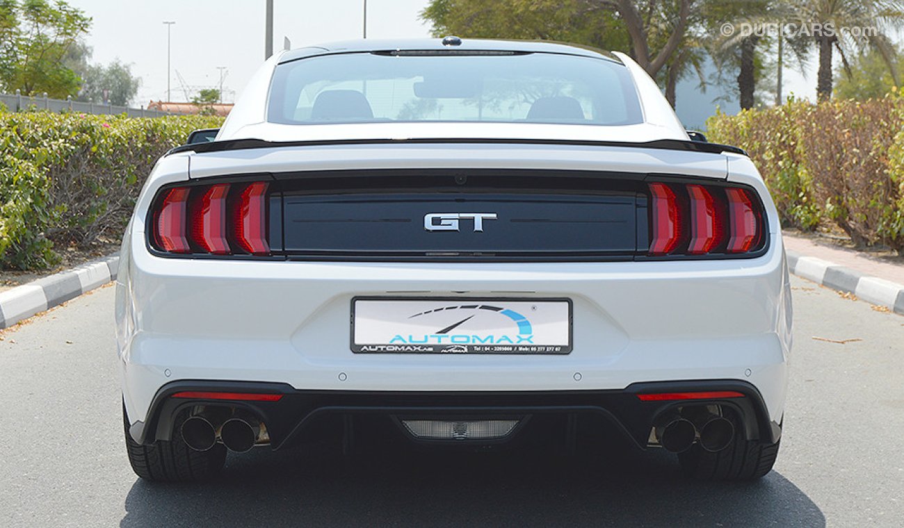 Ford Mustang GT Premium 2018, 5.0L V8 GCC, 460hp, 0km w/ 3 Years or 100K km Warranty + 60K km Service at Al Tayer