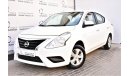 Nissan Sunny AED 625 PM | 0% DP | 1.5L SV GCC EALER WARRANTY