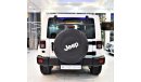 Jeep Wrangler Sahara 2012 Model!! in White Color! GCC Specs FULL SERVICE HISTORY!