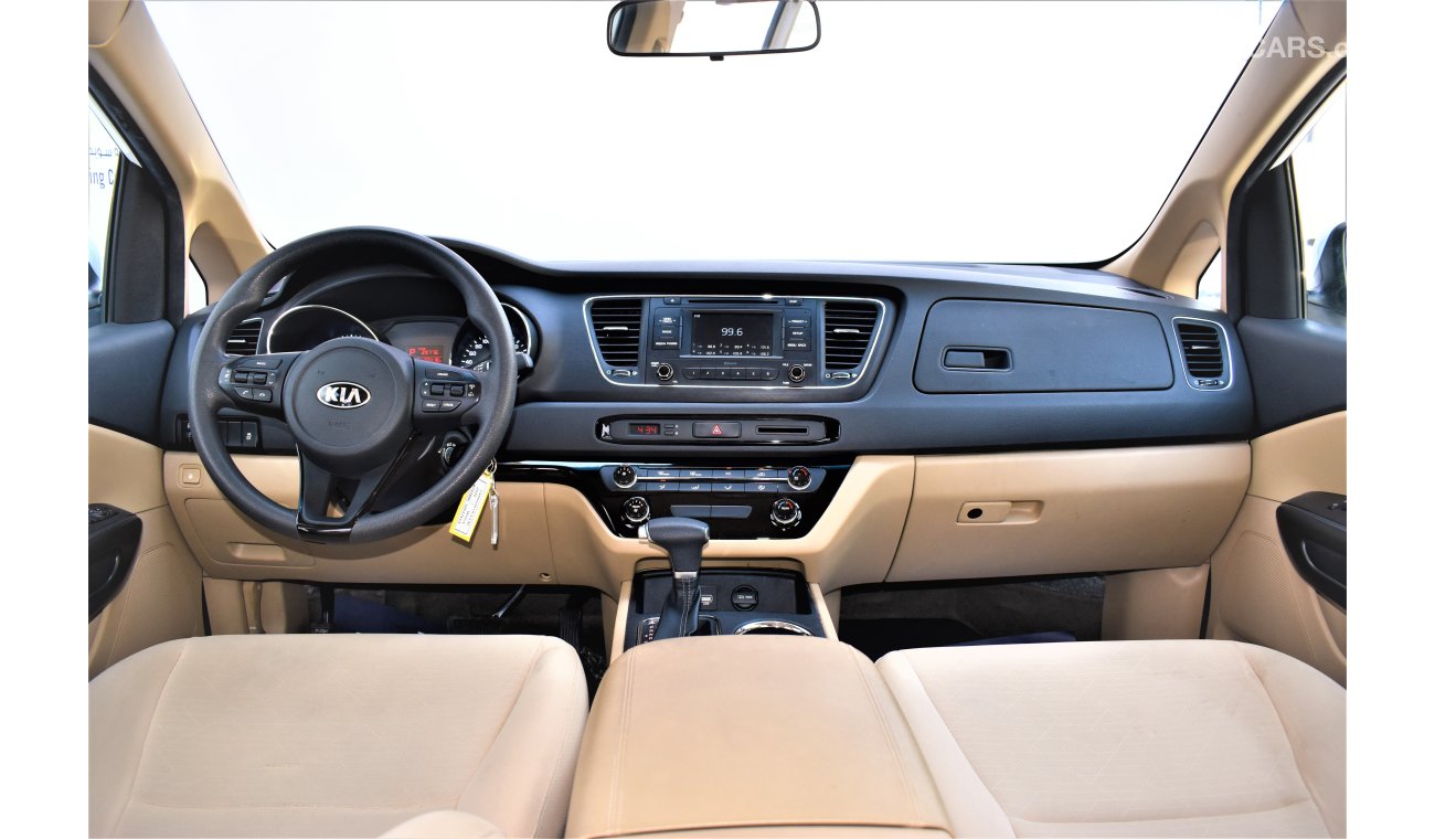 Kia Carnival AED 1762 PM | 3.3L LX V6 GCC WARRANTY